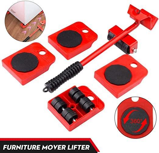 Furniture Lifter -Furniture Lifter Mover Tool Set Heavy Duty Furniture Shifting Lifting Moving Tool with Wheel Pads - NeworldStore