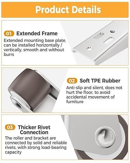 4 Pcs Small Caster Wheel - NeworldStore