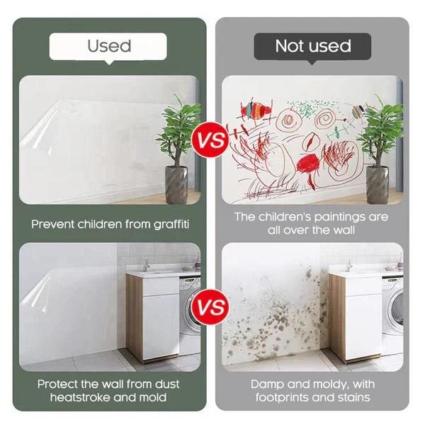 Self- Adhesive Transparent Electrostatic Wall Protection Film Buy 1 Get 1 Free - NeworldStore