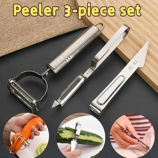3 in 1 Vegetable - Fruit Peeler Set of 3pc - NeworldStore