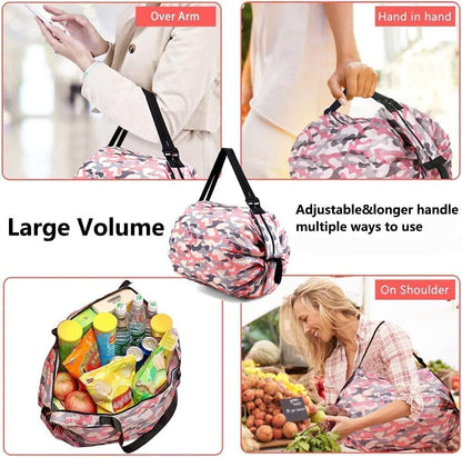 Two Pieces Foldable Shopping Bag - NeworldStore