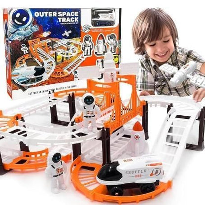 Astronaut Spaceship Track Set - Outer Space Toy Set for Kids - NeworldStore