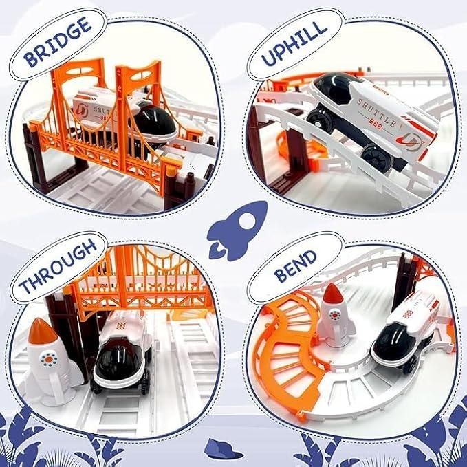Astronaut Spaceship Track Set - Outer Space Toy Set for Kids - NeworldStore