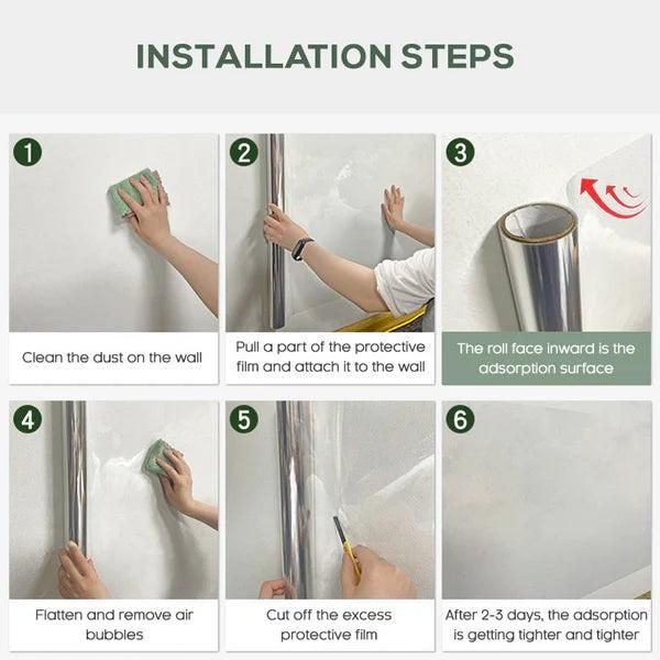 Self- Adhesive Transparent Electrostatic Wall Protection Film Buy 1 Get 1 Free - NeworldStore