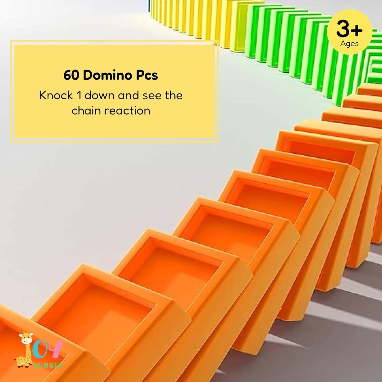 Train Toy Domino Set for Kids BPA Free Plastic with Sound Effects - NeworldStore