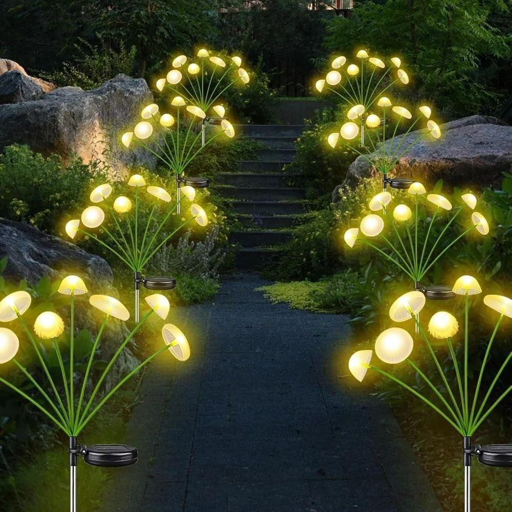 5 Watt 8 LED Solar Mushroom Garden Solar Light - NeworldStore