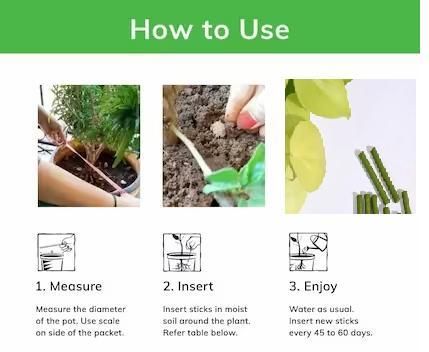 Plant Grow Fertilizer Sticks For Plants - 50 Stick Pack of 2 & 4 - NeworldStore