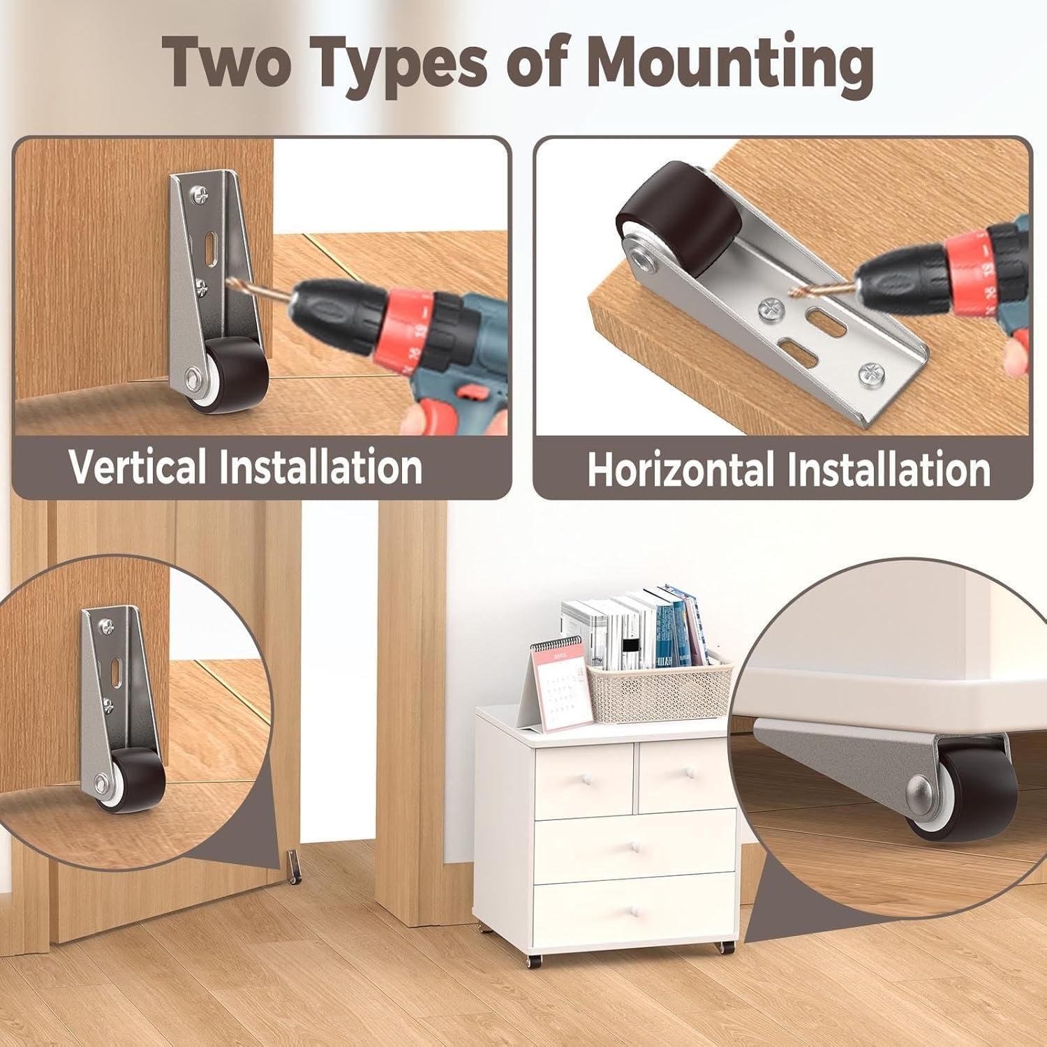 4 Pcs Small Caster Wheel - NeworldStore
