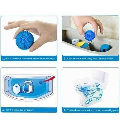 Toilet Deodorizer Cleaner Tablet Pack of 1 (10pc) - NeworldStore