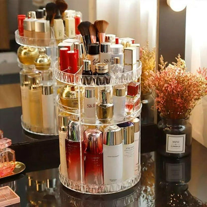 Makeup Organizer Adjustable 360 Rotation Box Case - NeworldStore
