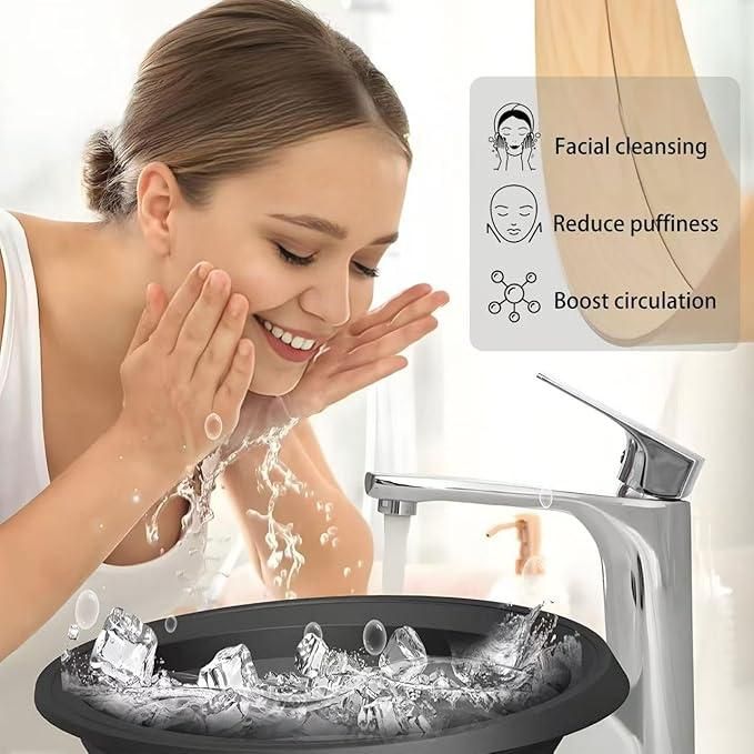 Face Bowl for Ice Portable Washing Basin for Puffiness Relief - NeworldStore