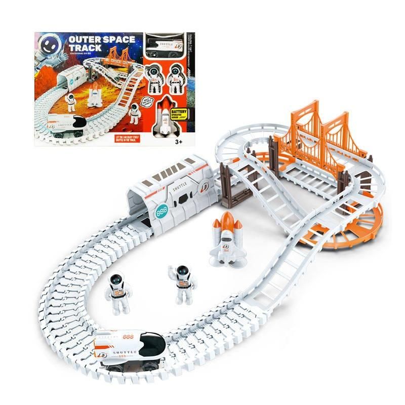 Astronaut Spaceship Track Set - Outer Space Toy Set for Kids - NeworldStore