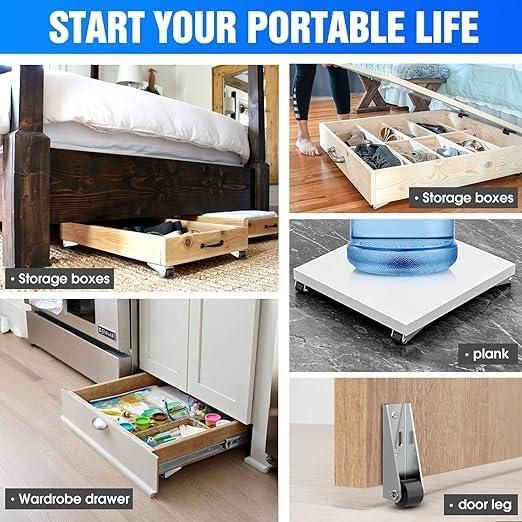 4 Pcs Small Caster Wheel - NeworldStore